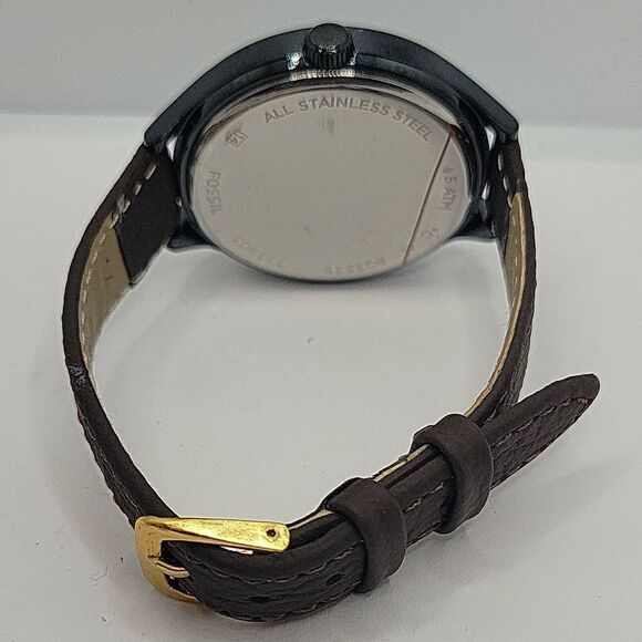 Fossil Suitor BQ3225 Women's Brown Leather Blue Analog Dial Quartz Watch BC98 - Picture 11 of 11